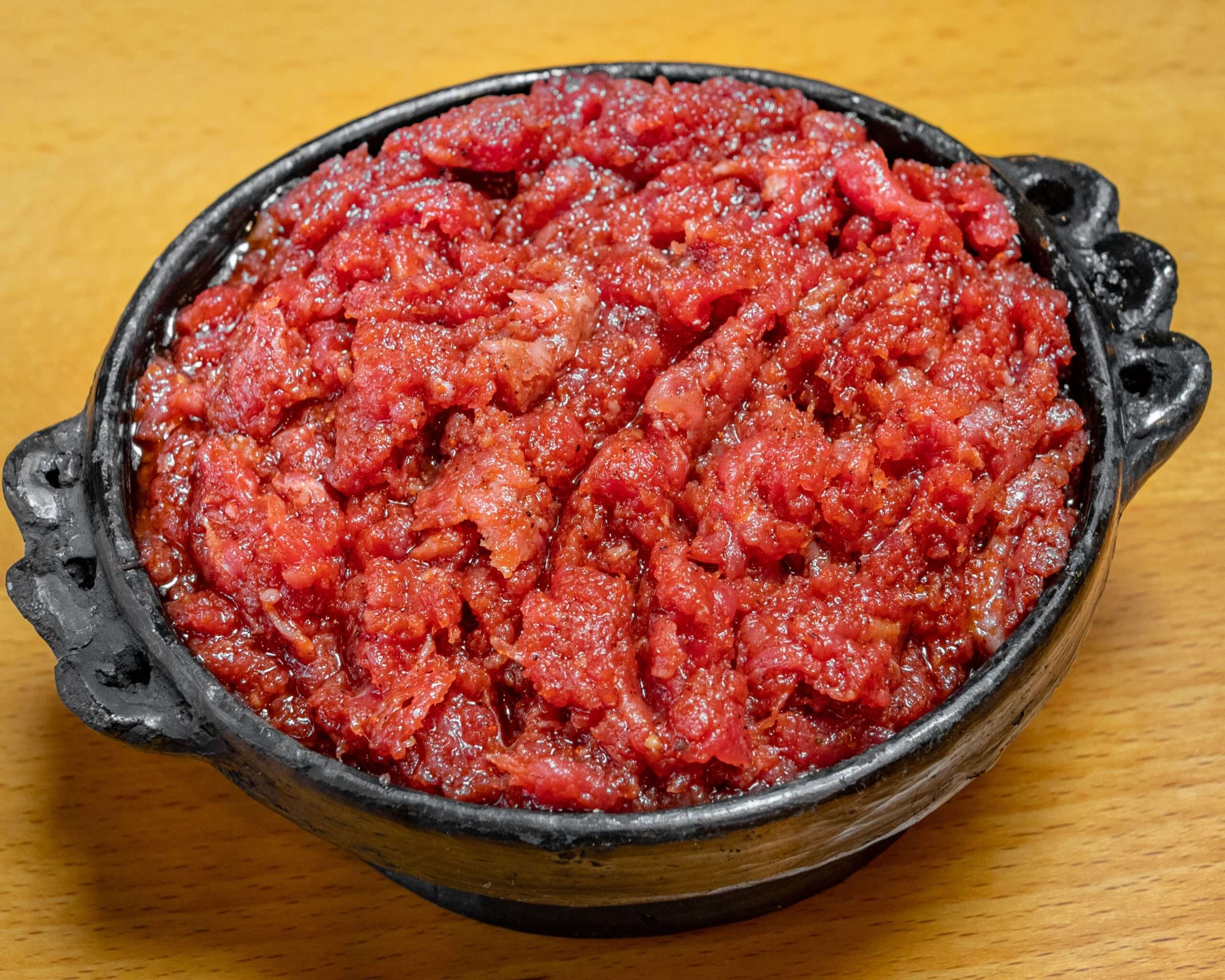 Kitfo — Ethiopian minced beef with mitmita at Injera & Beyond