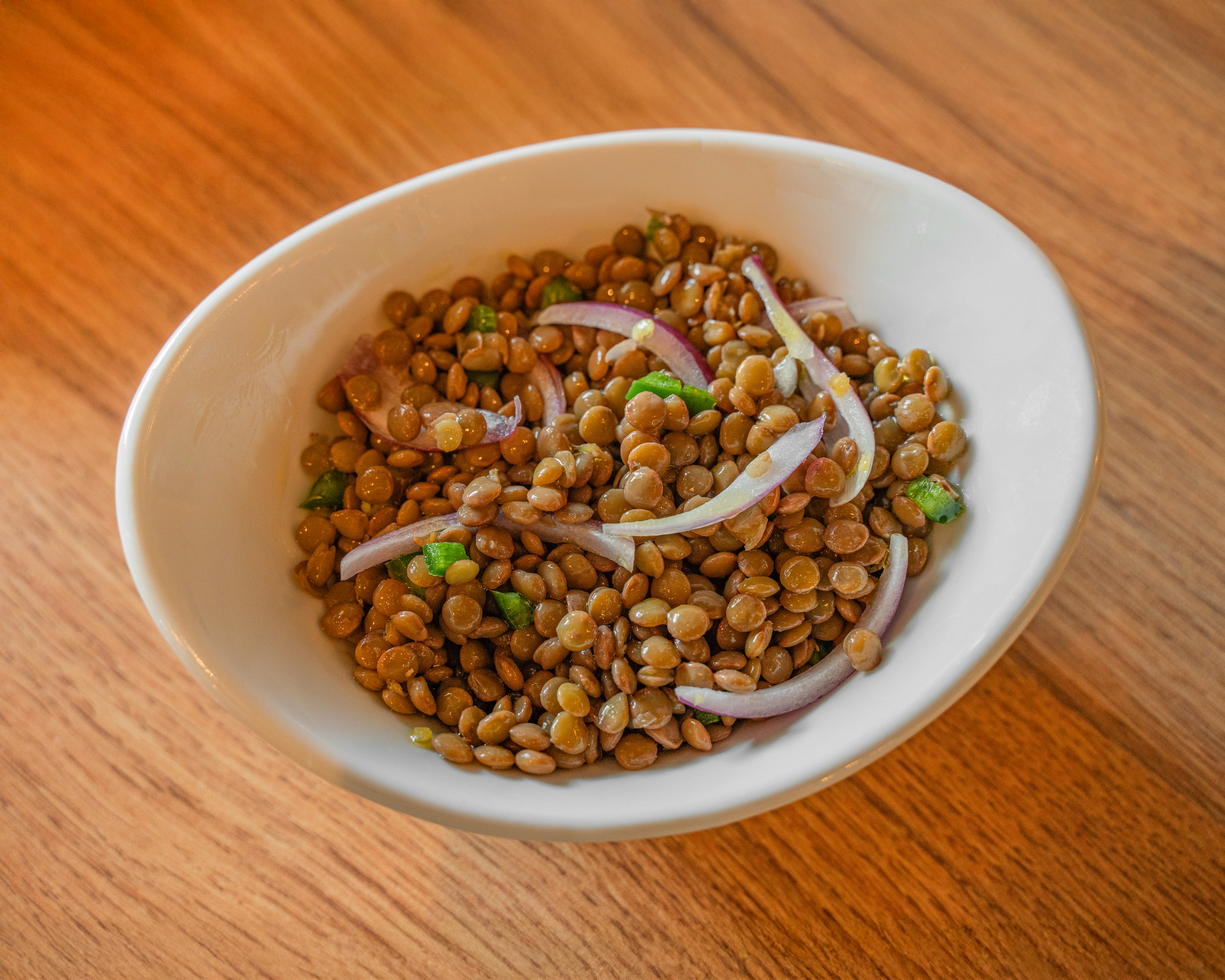 Azifa green lentil salad at Injera & Beyond