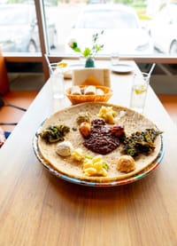 Yenegus Combo — Meat Combo (For Two) at Injera & Beyond, Cedar Park TX