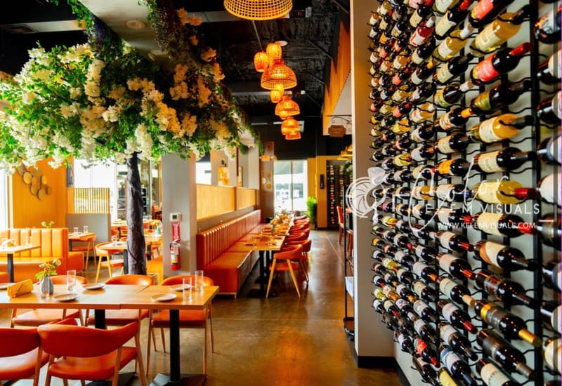 Dining area at Injera & Beyond